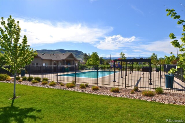 15468 W 50th Pl, Golden, CO 80403 - community pool featuring a mountain view