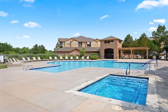 17353 Wilde Ave Unit 308, Parker, CO 80134 - community pool featuring a patio and a pergola
