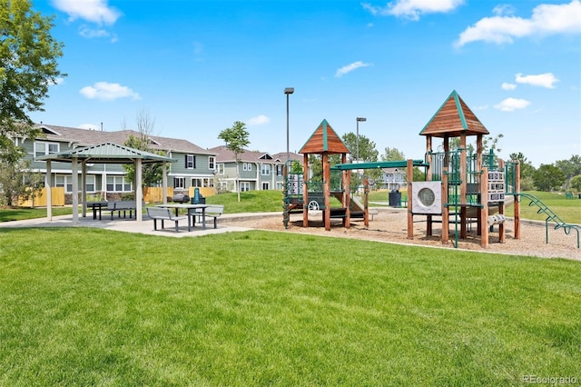 17353 Wilde Ave Unit 308, Parker, CO 80134 - community playground featuring a gazebo and a yard