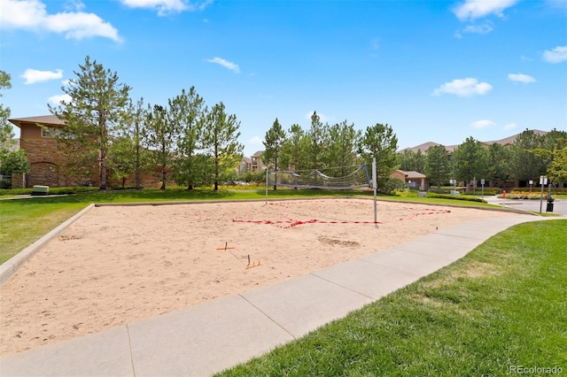 17353 Wilde Ave Unit 308, Parker, CO 80134 - view of community with a yard and volleyball court