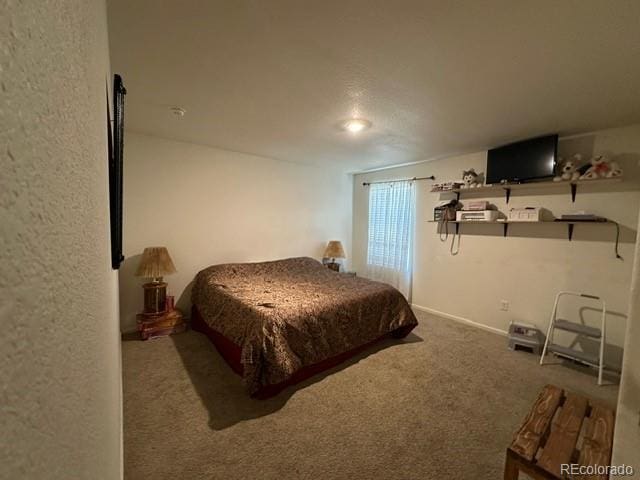 bedroom featuring carpet flooring