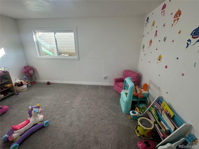 playroom with carpet floors