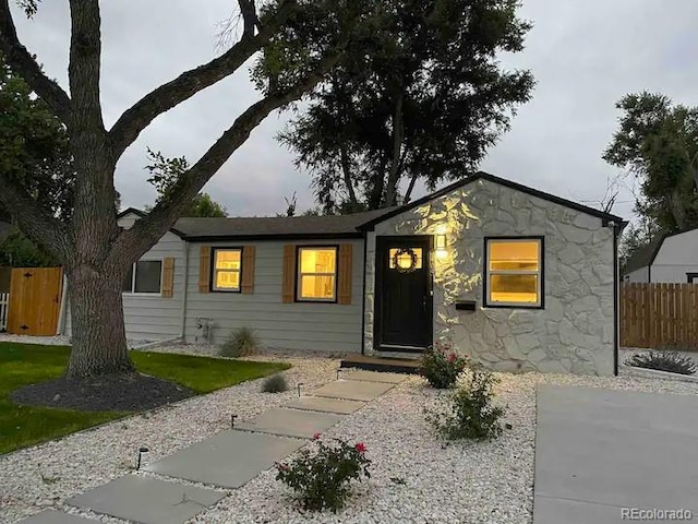 view of ranch-style home