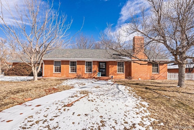 view of ranch-style house