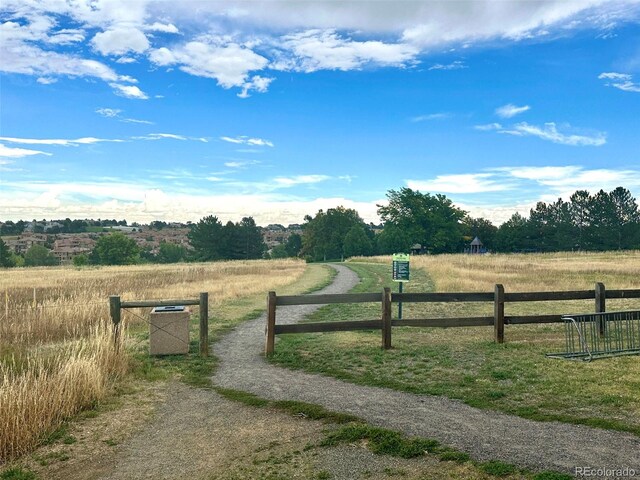 gate with fence and a view of countryside