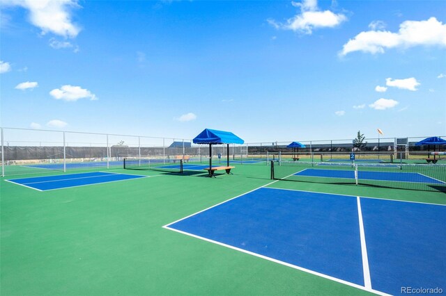 14075 Scarlet Sage St, Parker, CO 80134 - view of tennis court with fence