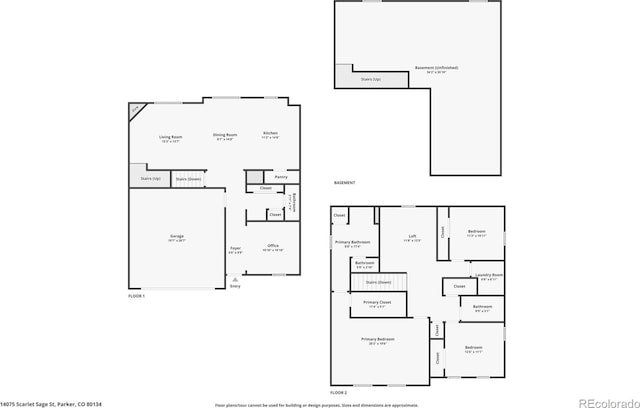 14075 Scarlet Sage St, Parker, CO 80134 - property floor plan