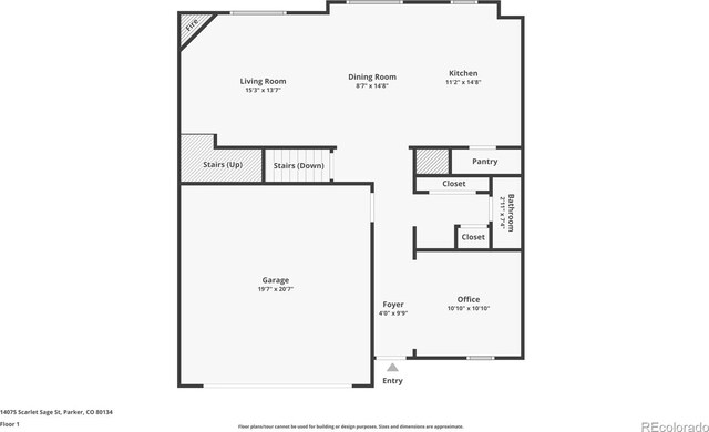 14075 Scarlet Sage St, Parker, CO 80134 - home floor plan