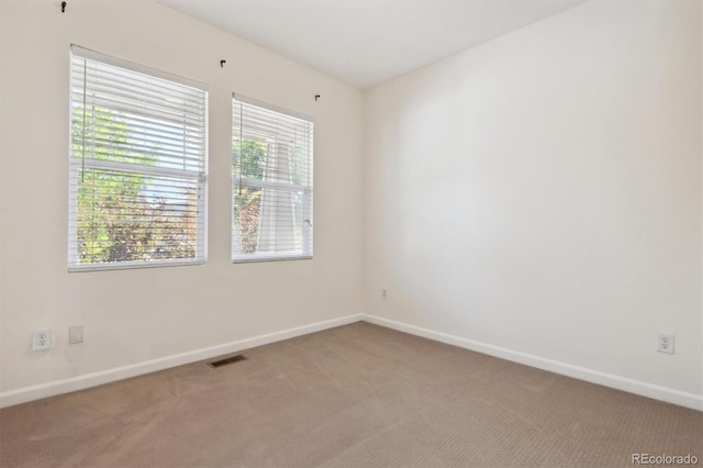 empty room featuring carpet floors