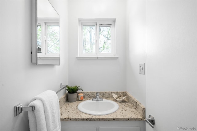bathroom with vanity