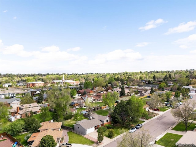 aerial perspective of suburban area
