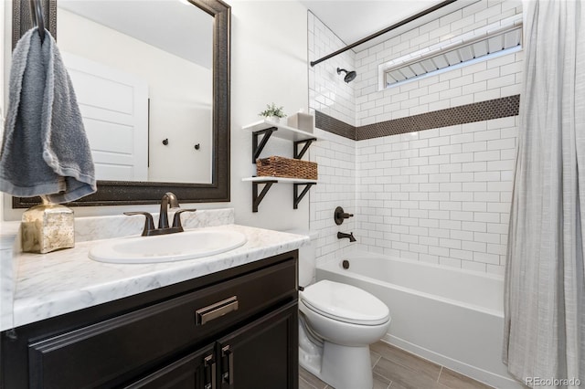 2999 Merry Rest Way, Castle Rock, CO 80109 - bathroom with vanity and shower / bath combination with curtain