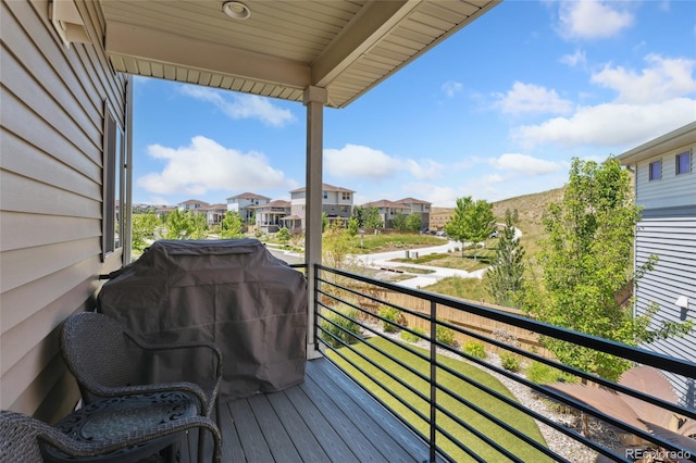 2999 Merry Rest Way, Castle Rock, CO 80109 - balcony with a residential view and a grill
