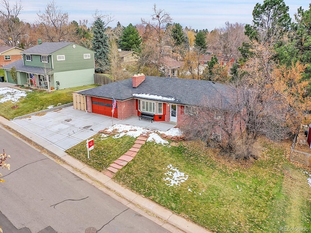 birds eye view of property