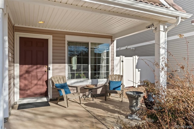 view of patio / terrace with covered porch