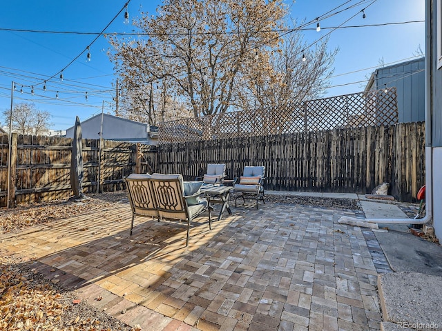 view of patio / terrace with outdoor lounge area