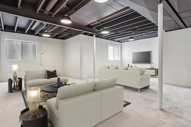 2881 W Long Dr Unit F, Littleton, CO 80120 - living room featuring carpet