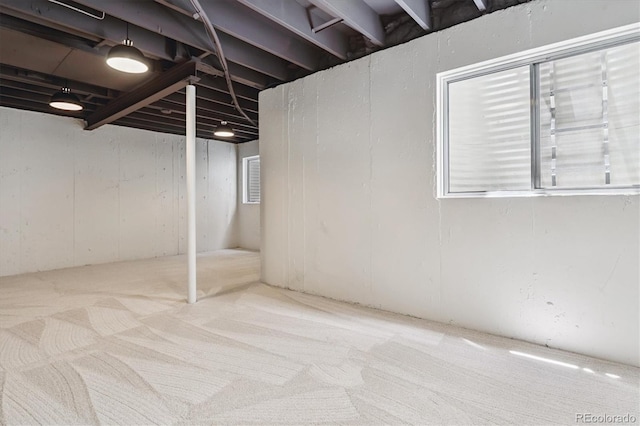 2881 W Long Dr Unit F, Littleton, CO 80120 - basement featuring carpet and healthy amount of natural light