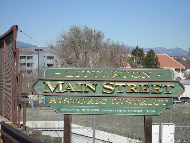 2881 W Long Dr Unit F, Littleton, CO 80120 - community / neighborhood sign with a mountain view