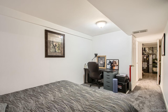 12935 W 64th Dr Unit D, Arvada, CO 80004 - carpeted bedroom featuring water heater
