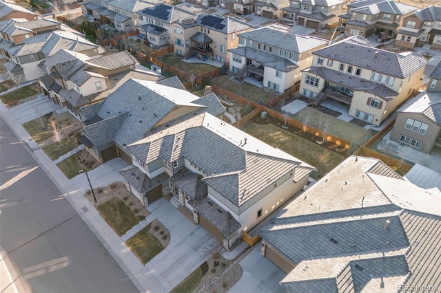 drone / aerial view featuring a residential view