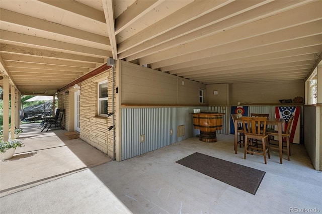 5211 Parmalee Gulch Rd, Indian Hills, CO 80454 - view of patio featuring outdoor dining area