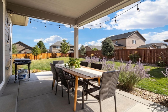 view of patio / terrace with area for grilling