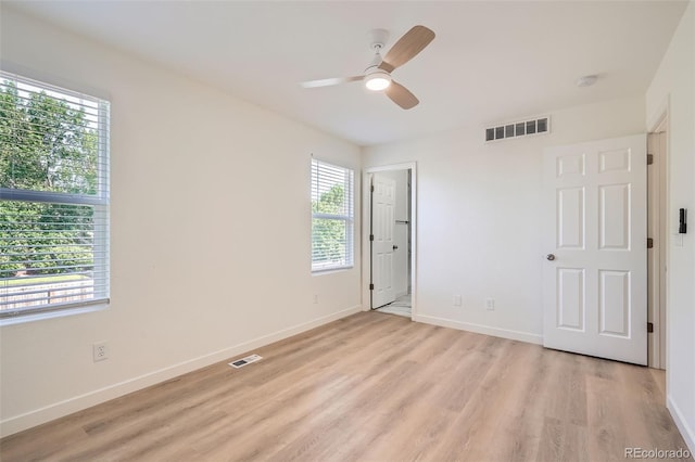 1272 Bluebird St, Brighton, CO 80601 - unfurnished bedroom with light wood-style floors and ceiling fan