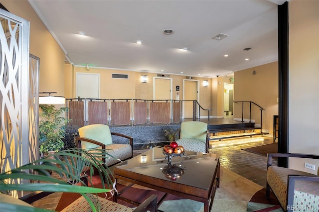 common area with visible vents