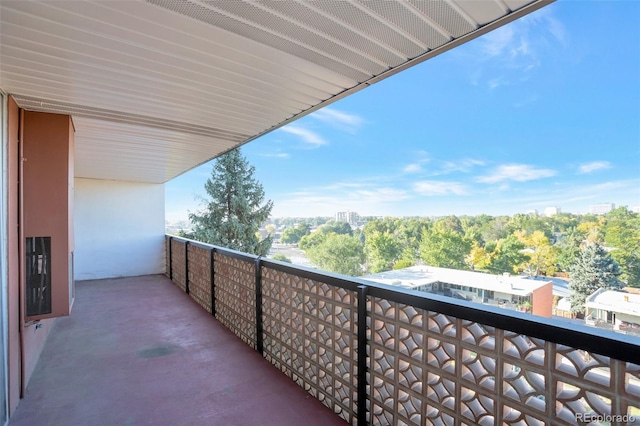 view of balcony