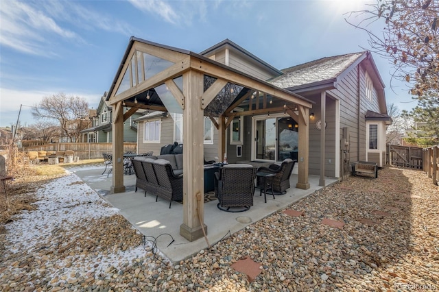 view of patio / terrace featuring an outdoor hangout area