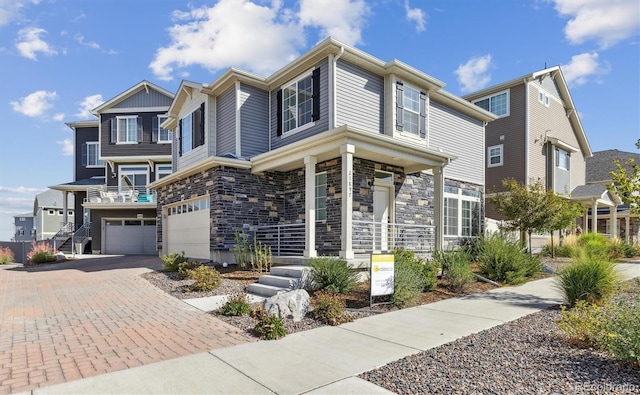 view of front of home featuring a garage