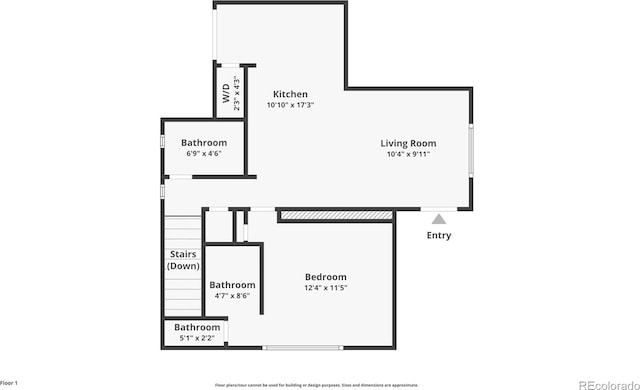 1922 E 18th Ave, Denver, CO 80206 - property floor plan