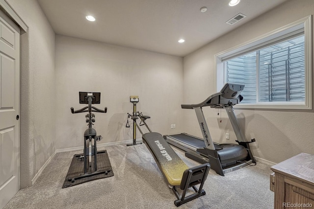 580 Eagle Nest Ct, Golden, CO 80401 - exercise area with carpet flooring, recessed lighting, and baseboards