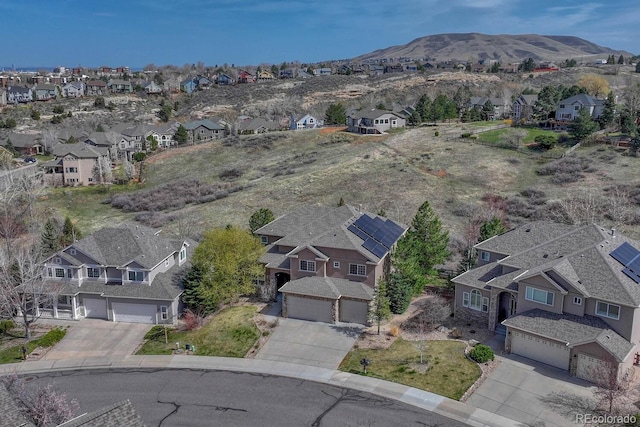 580 Eagle Nest Ct, Golden, CO 80401 - aerial perspective of suburban area featuring mountains