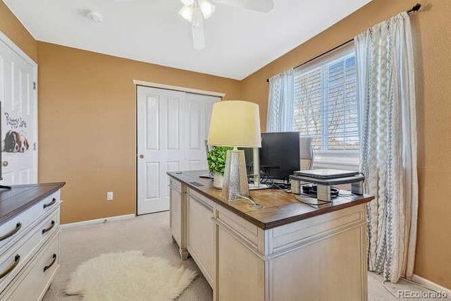 18655 E Garden Pl, Aurora, CO 80015 - office space with baseboards and a ceiling fan