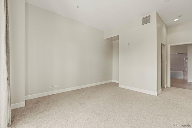 view of carpeted empty room