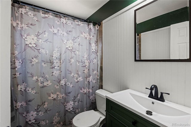 160 Northglenn Dr, Northglenn, CO 80233 - bathroom with toilet, vanity, and a shower with curtain