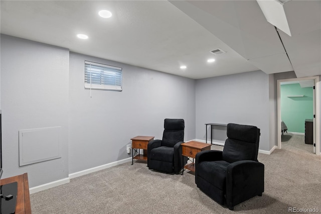 160 Northglenn Dr, Northglenn, CO 80233 - living area with carpet floors, recessed lighting, and baseboards