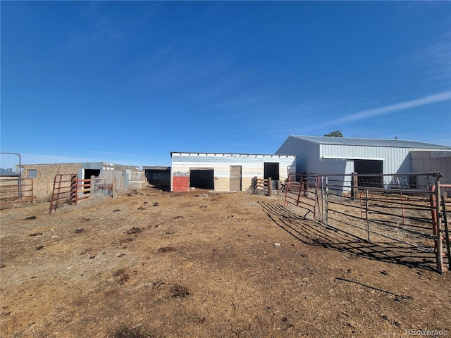 view of outbuilding with an outbuilding and an exterior structure