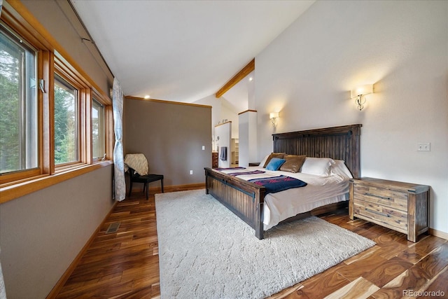 26452 Wolverine Trl, Evergreen, CO 80439 - bedroom featuring wood finished floors and baseboards