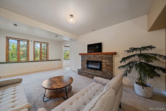 26452 Wolverine Trl, Evergreen, CO 80439 - living area featuring carpet flooring and baseboards