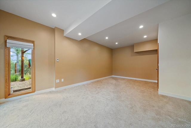 26452 Wolverine Trl, Evergreen, CO 80439 - spare room with carpet, recessed lighting, and baseboards