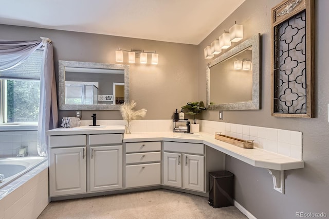 10330 Lions Path, Lone Tree, CO 80124 - full bath with double vanity and a bath