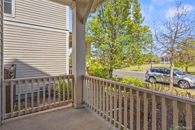 balcony with covered porch