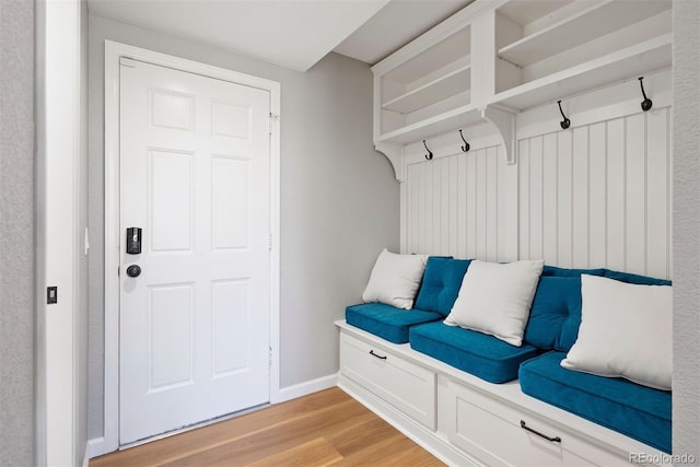 1473 E 130th Dr, Thornton, CO 80241 - mudroom featuring light wood-type flooring and baseboards