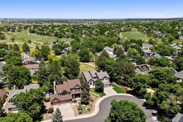 1473 E 130th Dr, Thornton, CO 80241 - aerial view of residential area featuring a tree filled landscape and a golf club