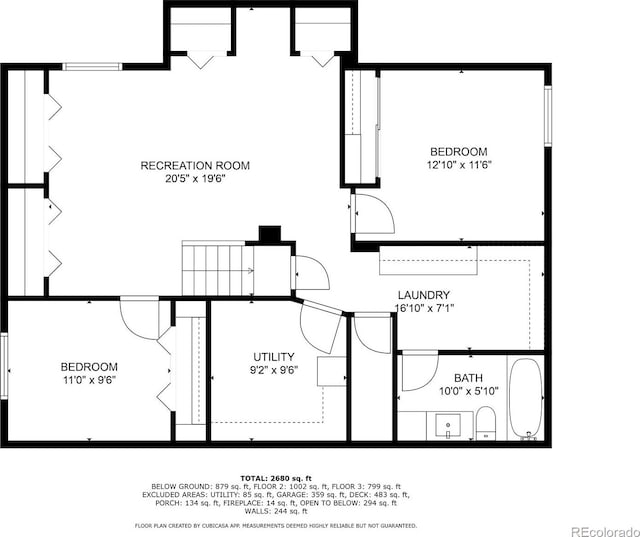 1473 E 130th Dr, Thornton, CO 80241 - view of property floor plan