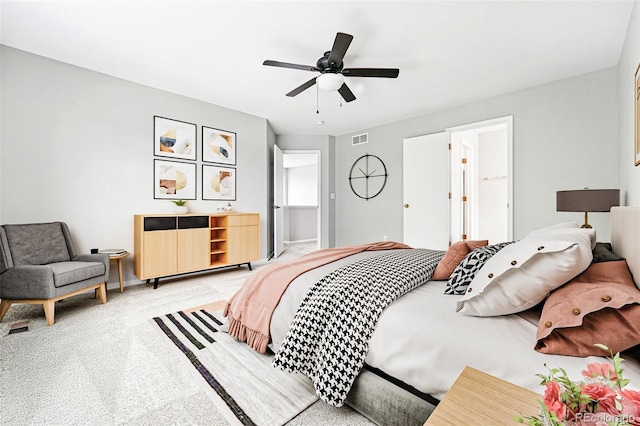 1248 Button Rock Dr, Longmont, CO 80504 - bedroom featuring light colored carpet, baseboards, and a ceiling fan