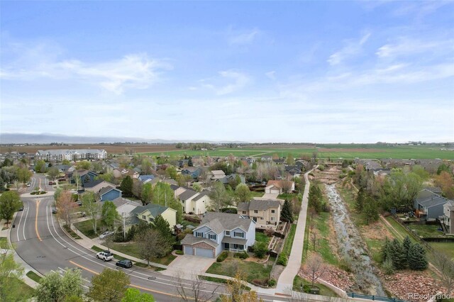 birds eye view of property featuring a residential view